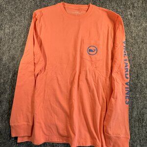 Vineyard Vine Long sleeve Watermelon Pink color NWOT